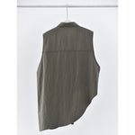 Women's Asymmetrical Draped Hem Hand-Stitched Vest