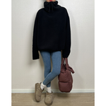Turtleneck Lamb Wool Loose Pullover Sweatshirt
