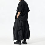 Japanese Loose High-waisted Wide-leg Skirt-Pants