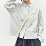 Womenâ€™s Line Embroidery 3D Casual Shirt