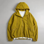 Loose-fit Cropped Hooded Jacket with 3D Tailoring