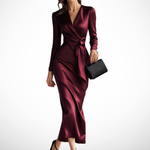 La Scintilla | Satin Dress with Elegant Closure