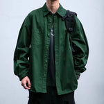 Japanese Retro Textured Long-sleeved Shirt