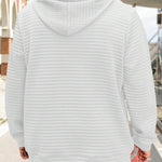 KZZ Men's Casual Plaid Drawstring Hoodie