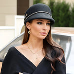 Celestine Crystal Wool Cloche