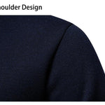 KZZ Men's Quarter Zip Sweater Slim Fit Lightweight High Neck Pullover Casual Sweater