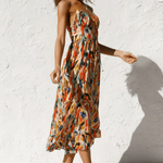 The Spark | Vibrant Color Midi Dress