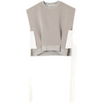 Ribbon Round Neck Vest