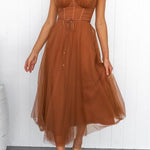 Modern-day Princess Chiffon Suspenders Party Maxi Dress