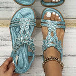 Maison | Orthopedic sandals with crystal details