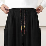 Corduroy Side Pocket Loose Wide-leg Casual Pants