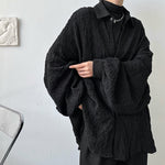 Retro Crinkled Dolman Sleeve Shirt