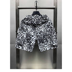 Leopard Print Quick-drying Loose-fitting Five-point Pants