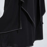 Women's High-waisted Loose Casual Faux Two-piece Pants