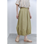 Women's Japanese Lightweight Pleated Hem Cropped Wide-leg Pants
