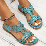 Maison | Orthopedic sandals with crystal details
