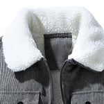 KZZ Men's Retro Corduroy Jacket
