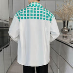 Plaid Panel Long-sleeve Shirt
