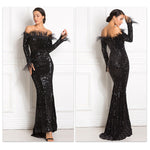 Amelia Sinclair | Off-Shoulder Sequin Mermaid Gown For Women