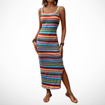 The Spark | Bohemian Long Dress in Mayan Colors