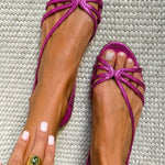 MABEL | Metallic Strap Sandals