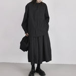 Womenâ€™s Irregular Button-down Long-sleeved Shirt