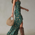 La Scintilla | Giada Elegant Bohemian Neckline Dress