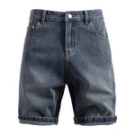 Lucien Herringbone Denim Shorts