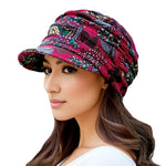 Florencia Velvet Brim Cap