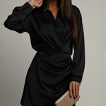 Bianca Morelli | Satin Wrap Mini Dress For Women