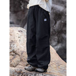 Winter Fleece-lined Drawstring Waterproof Pants