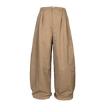 Japanese Loose-fitting Textured Wide-leg Pants