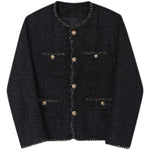 Woven Short Crew Neck Jacket