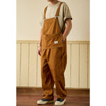 Retro Loose-Fit Multi-Pocket Workwear Cargo Overalls
