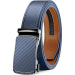 KZZ Mens Belt Leather Ratchet Easy Release Belt Dress and Casual Adjustable Belts