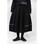 Women's Cracked Color Block Flower Tulip Skirt