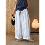 Women's Drawstring Elastic-waist Loose Casual Pants