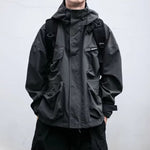 Hooded Loose-fitting Windproof Casual Jacket