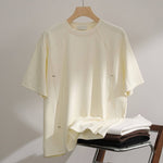 American Retro Patchwork Casual Loose T-shirt