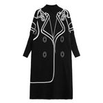 Reversible High-neck Loose-fitting Knitted Long Dress