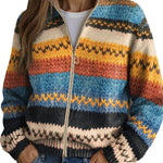 Yseult™ | Multicolor Zigzag Striped Cardigan