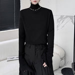 Stand Collar Flared Cuffs Sweater