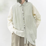 Women's Asymmetrical Draped Hem Hand-Stitched Vest