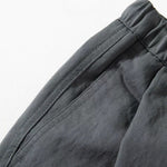 Breathable Elastic Waist Loose Curved Trousers