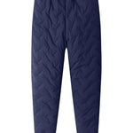 KZZ Men's Warm Fleece-Lined Straight-Leg Jogger Pants with Zipper Pockets