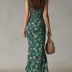 La Scintilla | Giada Elegant Bohemian Neckline Dress