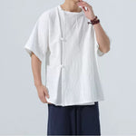 Retro Button-down Short-sleeved Shirt