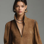 La Scintilla | Short Dress with Suede Finish