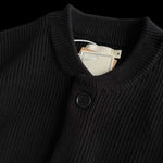 Heavyweight Cotton Crewneck Button Up Knitted Cardigan