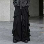 Irregular Ribbon Wide-leg Pants
